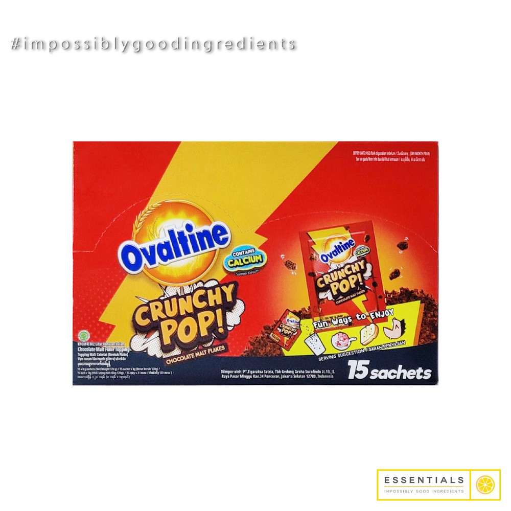 Ovaltine Crunchy Pop Sachets Halal Shopee Singapore