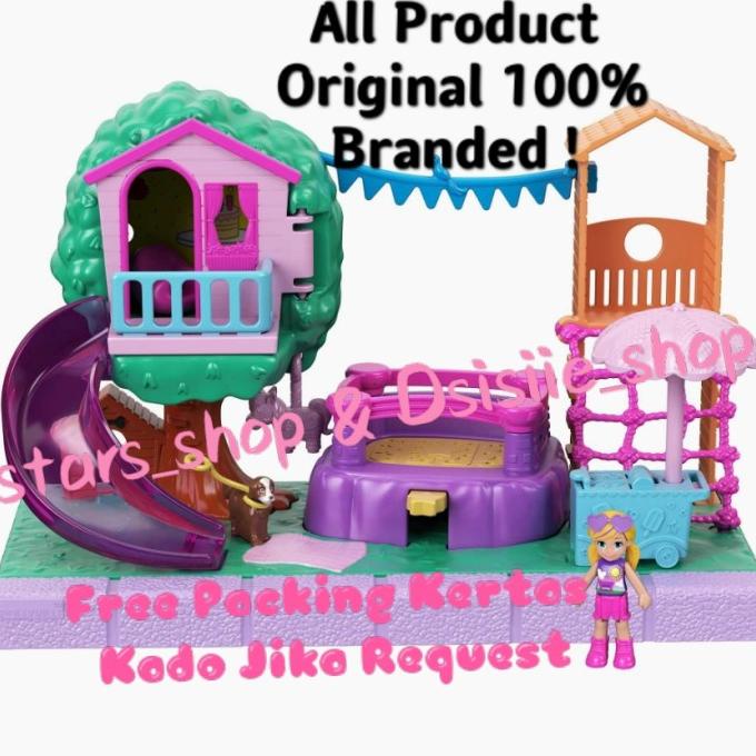 Pollyville Playground Adventure Playset Original Figure Shopee Singapore