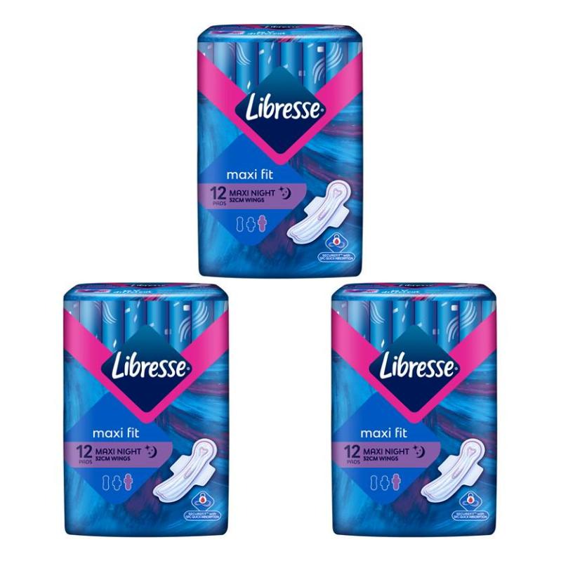 Bundle Of Libresse Maxi Night Wing Sanitary Pads Cm Pcs X