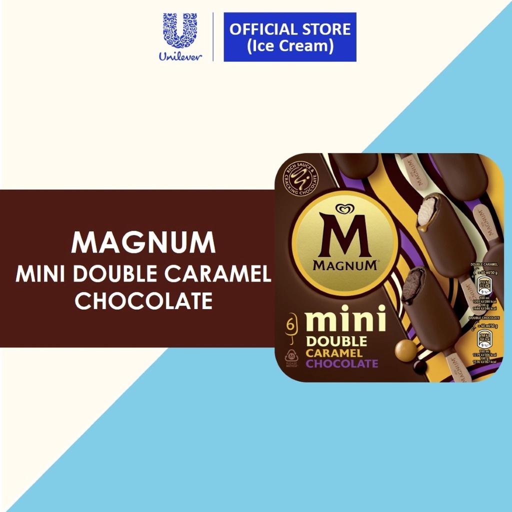 Magnum Mini Double Chocolate Double Caramel Multipack Ice Cream X