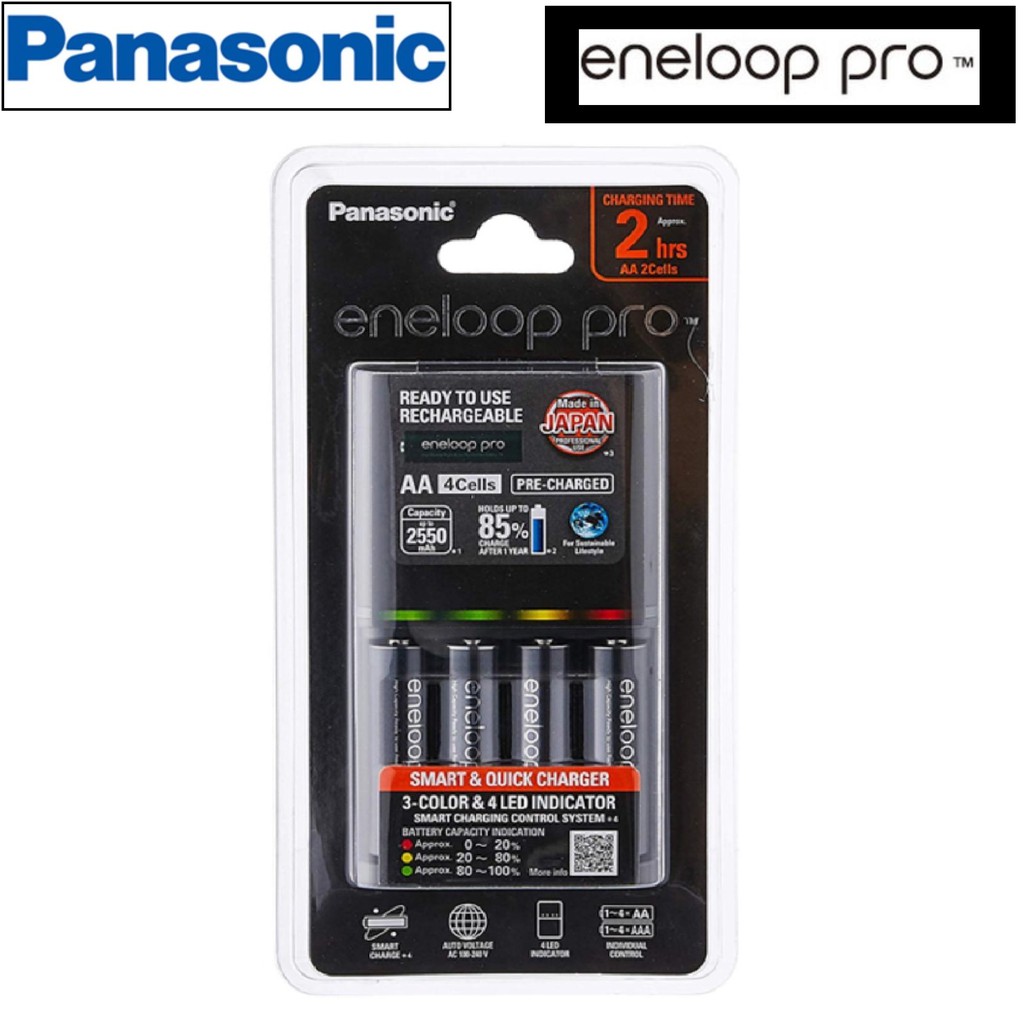 Panasonic Eneloop Pro Bq Cc Quick Charger X Aa Eneloop Pro