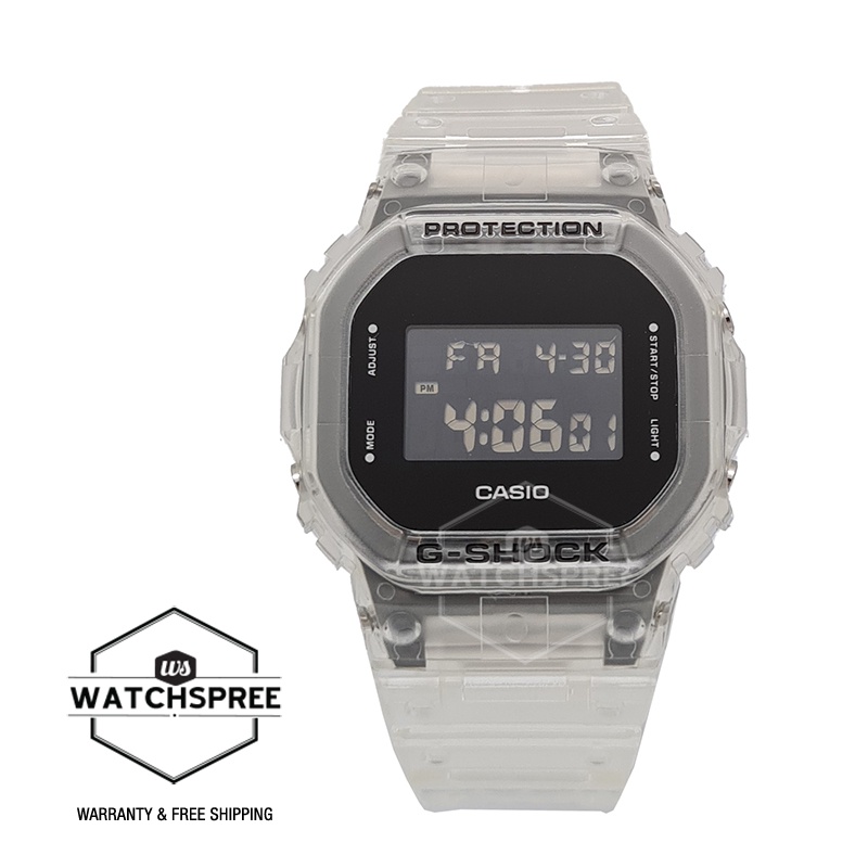 Casio G Shock Transparent Pack Series Dw Lineup White Semi