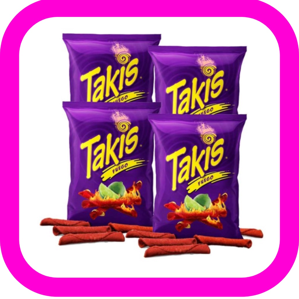 Takis Fuego Extreme Spicy Chips Hot Chili Pepper Lime Tortilla