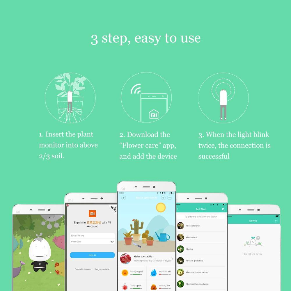 HHCC Xiaomi Mi Flora Monitor Digital Plants Grass Flower Care Soil