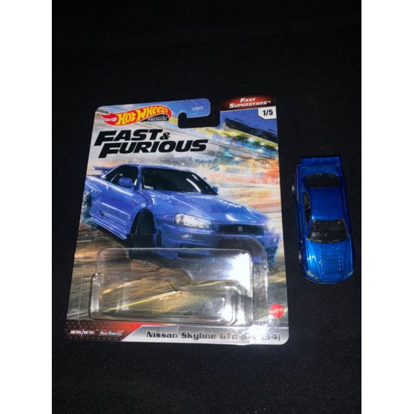 Hot Wheels Fast Furious F F Fast Superstars Nissan Skyline GTR BNR34