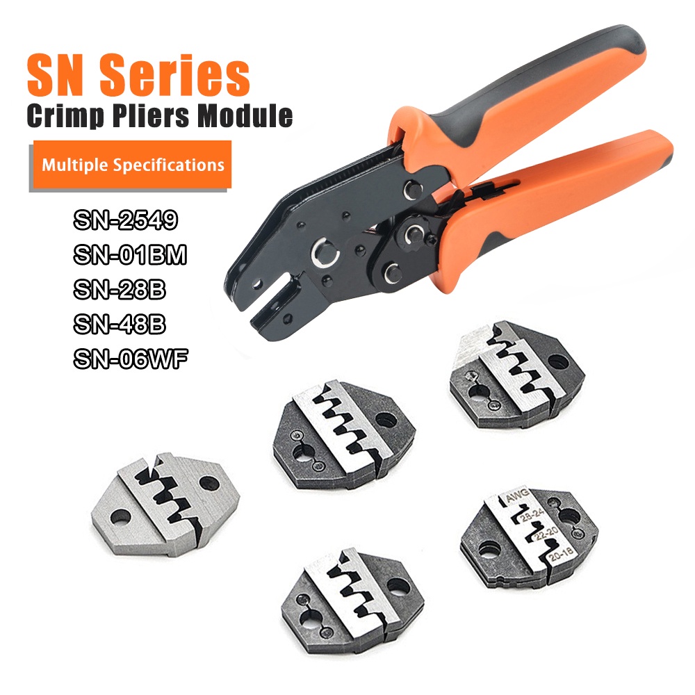 Sn Crimp Pliers Jaws Plug Tube Dupont Insulated Non Insulated Terminals