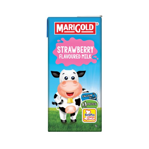 Bundle Of Marigold Uht Packet Milk Strawberry L Shopee Singapore