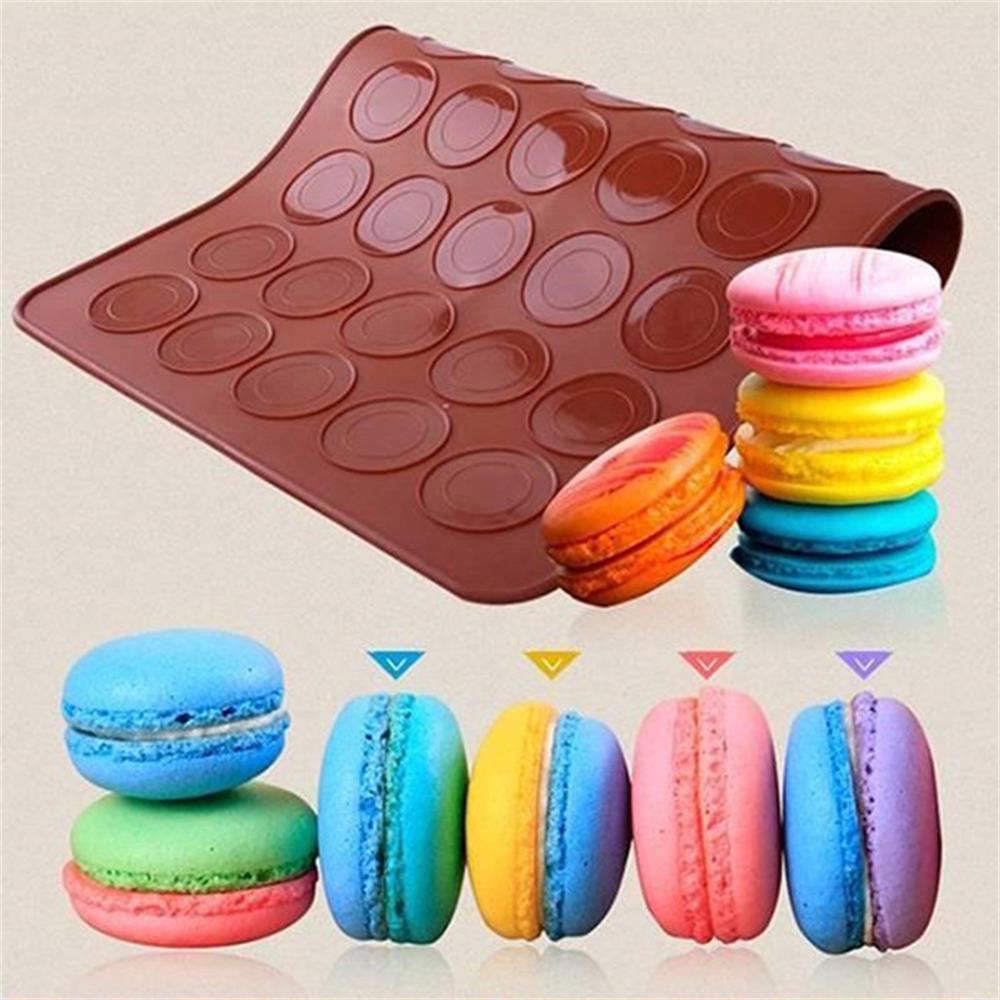 Baking Mat Silicone Holes Macarons Mold Non Stick Coated Off