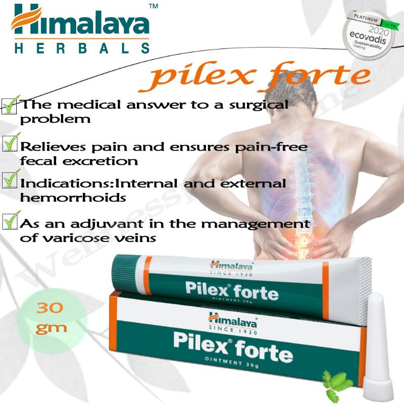 Himalaya Pilex Forte Ointment G Piles Hemorrhoids Rectal Bleeding