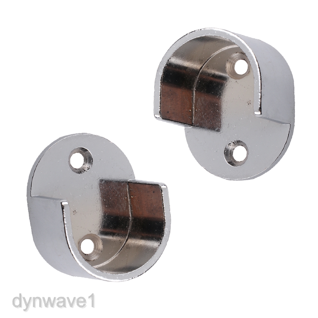 One Pair Wall Mounted Curtain Rod Rail Recess Bracket For Mm Mm