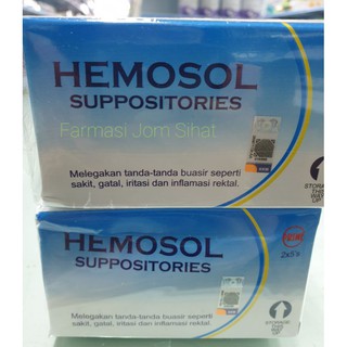 Medicine Buasir Hemosol Ointment 25g Supositori Cork 10 Seeds Ache