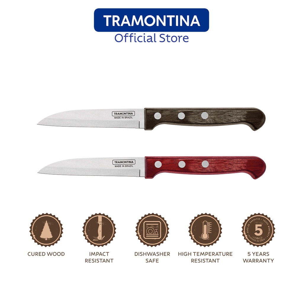 Tramontina Polywood Vegetable And Fruit Knife Paring Stainless