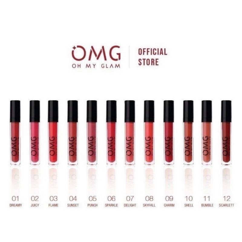 Lipcream Omg Oh My Glam Matte Kiss Lip Cream Coffee Edition