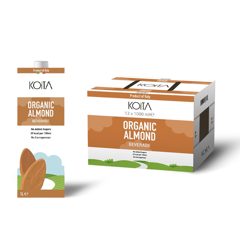 Koita Organic Almond Milk No Added Sugar X L Shopee Singapore