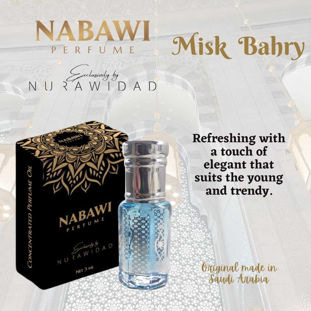 SG Stock Nabawi Perfume MISK BAHRY Roll On Concentrated Perfume