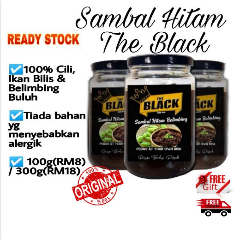 Shop Malaysia Sambal Hitam Belimbing Buluh Sambal Black The Black