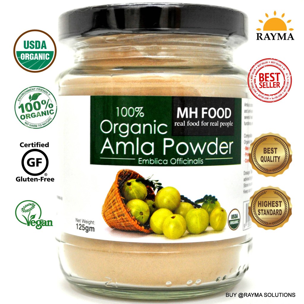 Shop Malaysia Mh Food Organic Amla Powder G Shopee Singapore