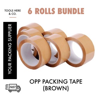 Opp Tape Rolls Mm X Yards Brown Packaging Adhesives Packing