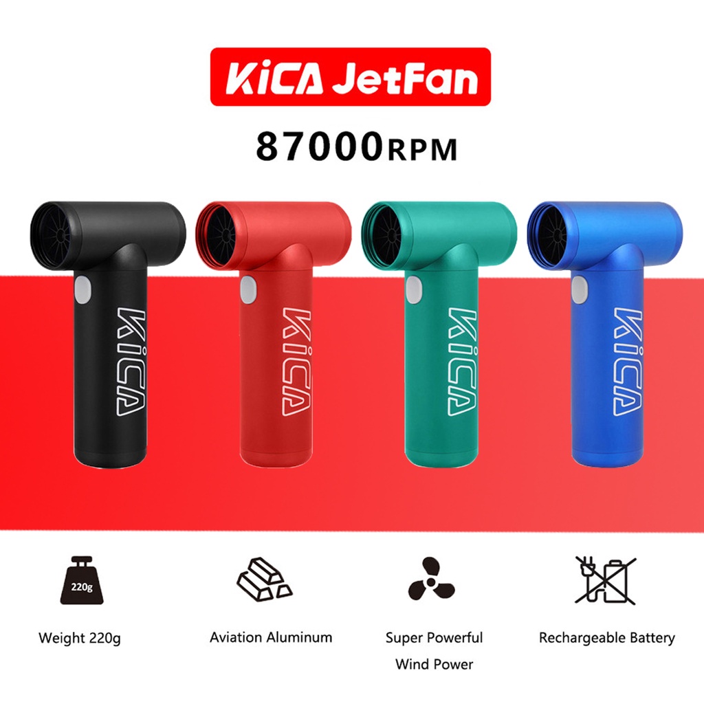 KICA Jetfan Electric Air Blower Mini Turbo Fan Cordless Compressed Air