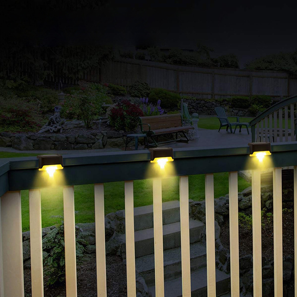 Solar Deck Lights 4PCS Solar Landscape Lights For Garden Backyard