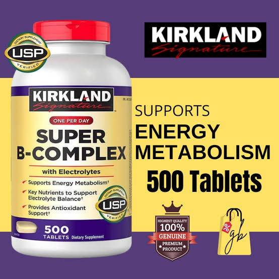 Vitamin B Complex Kirkland Signature Super B Complex 500 Tablets Exp