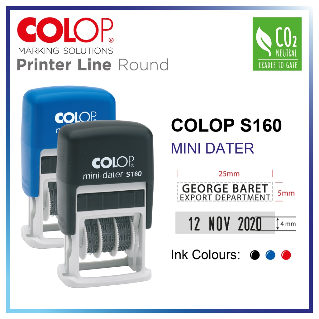 Colop Mini Dater S I Self Inking Dater Stamp I Chop Tarikh I