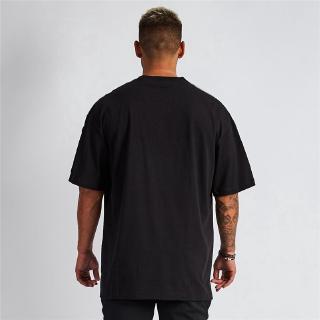 Mens Loose Oversized Fit Short Sleeve T Shirt With Dropped Shoulder