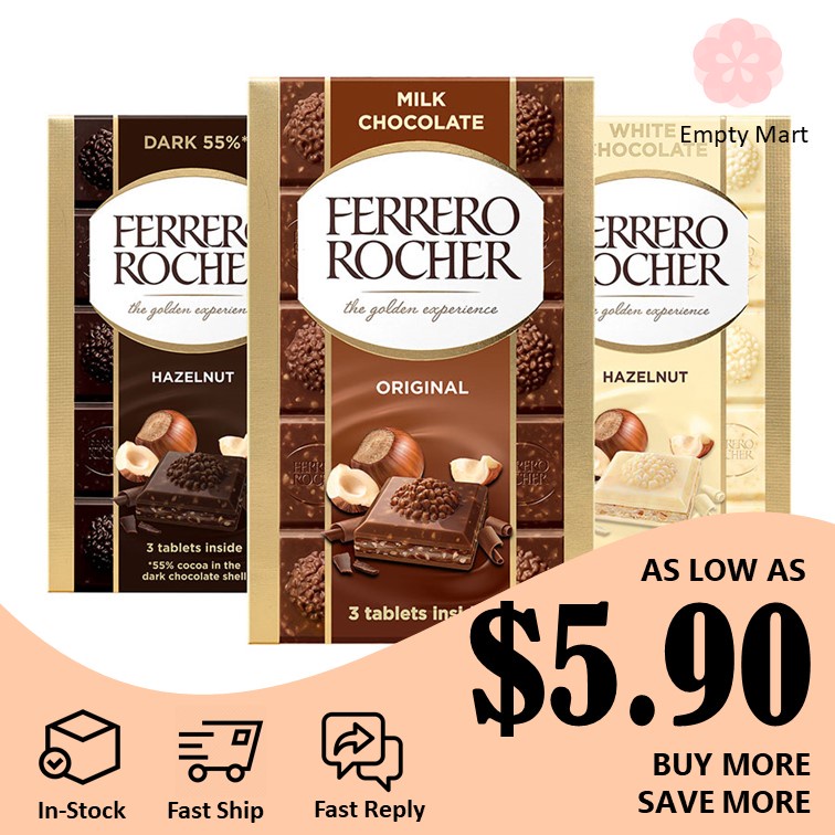 Ferrero Rocher The Golden Experience Chocolate Bars Shopee Singapore