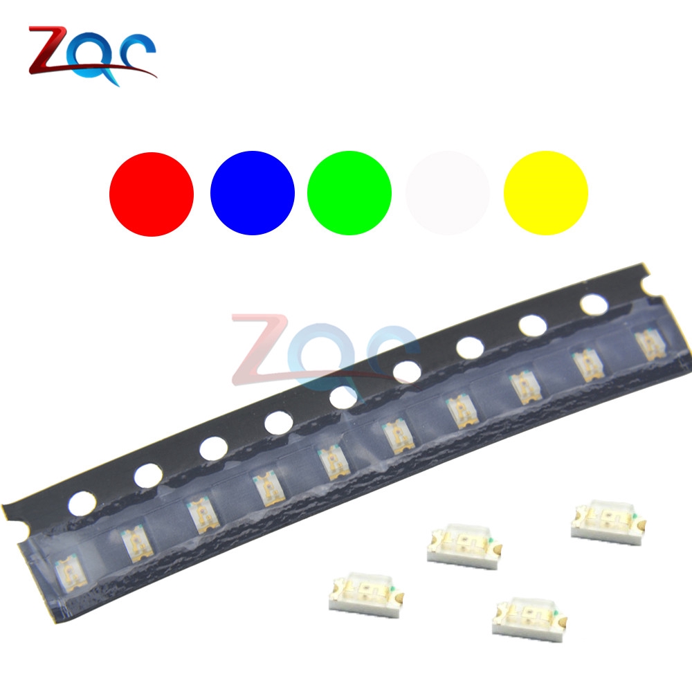 100pcs SMD 0805 LED Kit Red Green Blue Yellow White SMD SMT LED Light