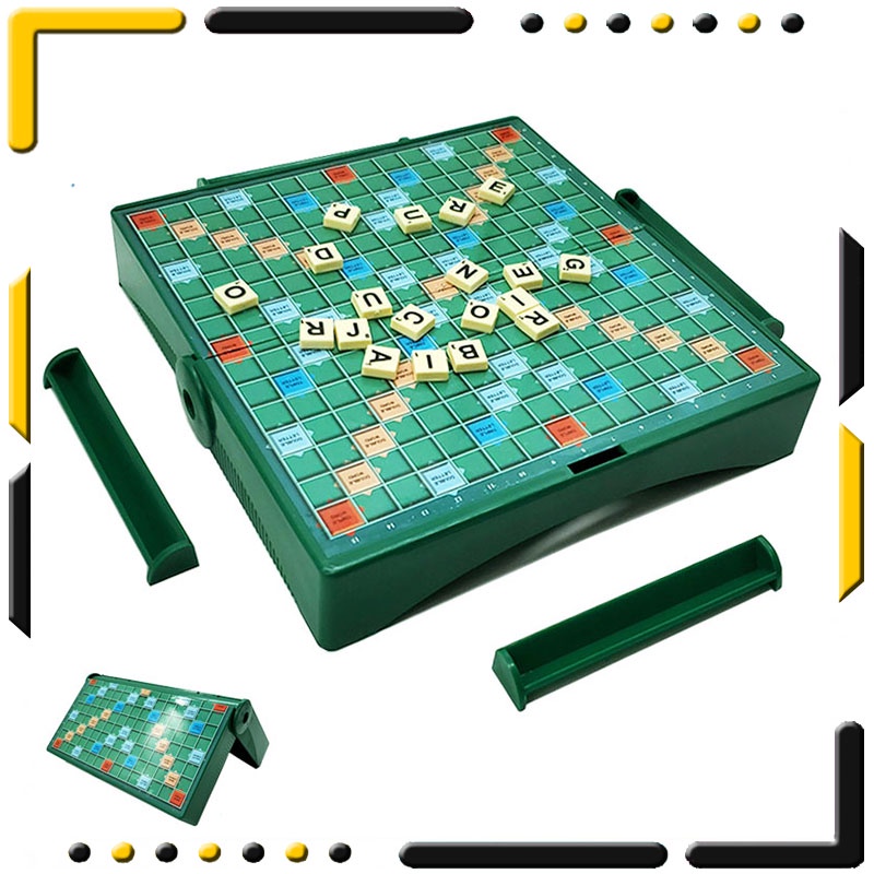 Cm Foldable Scrabble Board Game Folding Travel Scrabble Compact