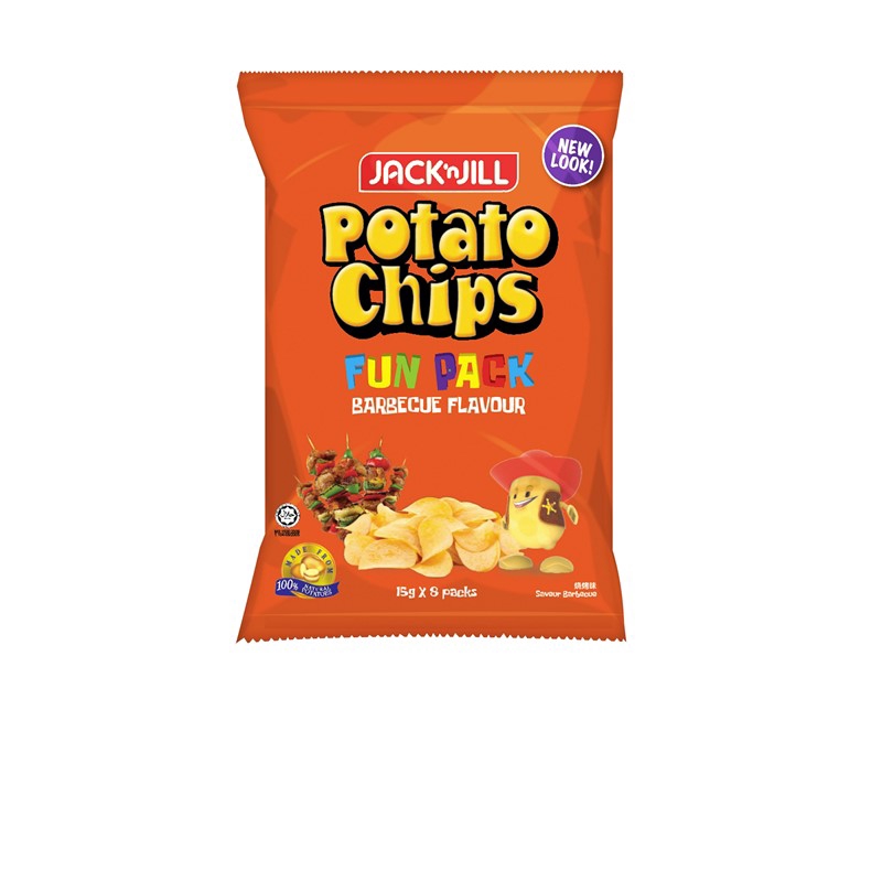 Jack N Jill Potato Chips Barbecue Fun Pack Halal Shopee Singapore