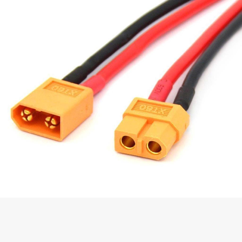 2pcs XT60 Male Female Connector Plug With 14AWG Silicon Cable Wire 10cm