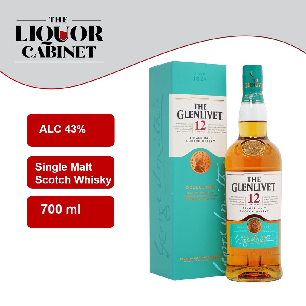 Glenlivet Years Double Oak With Box Shopee Singapore