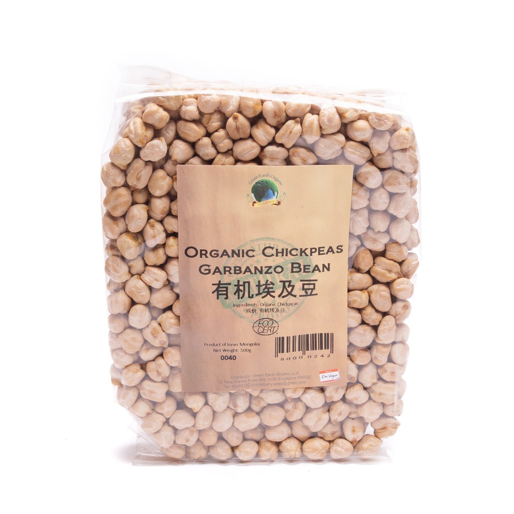 Organic Chickpeas Garbanzo Beans Gx Packets Shopee Singapore