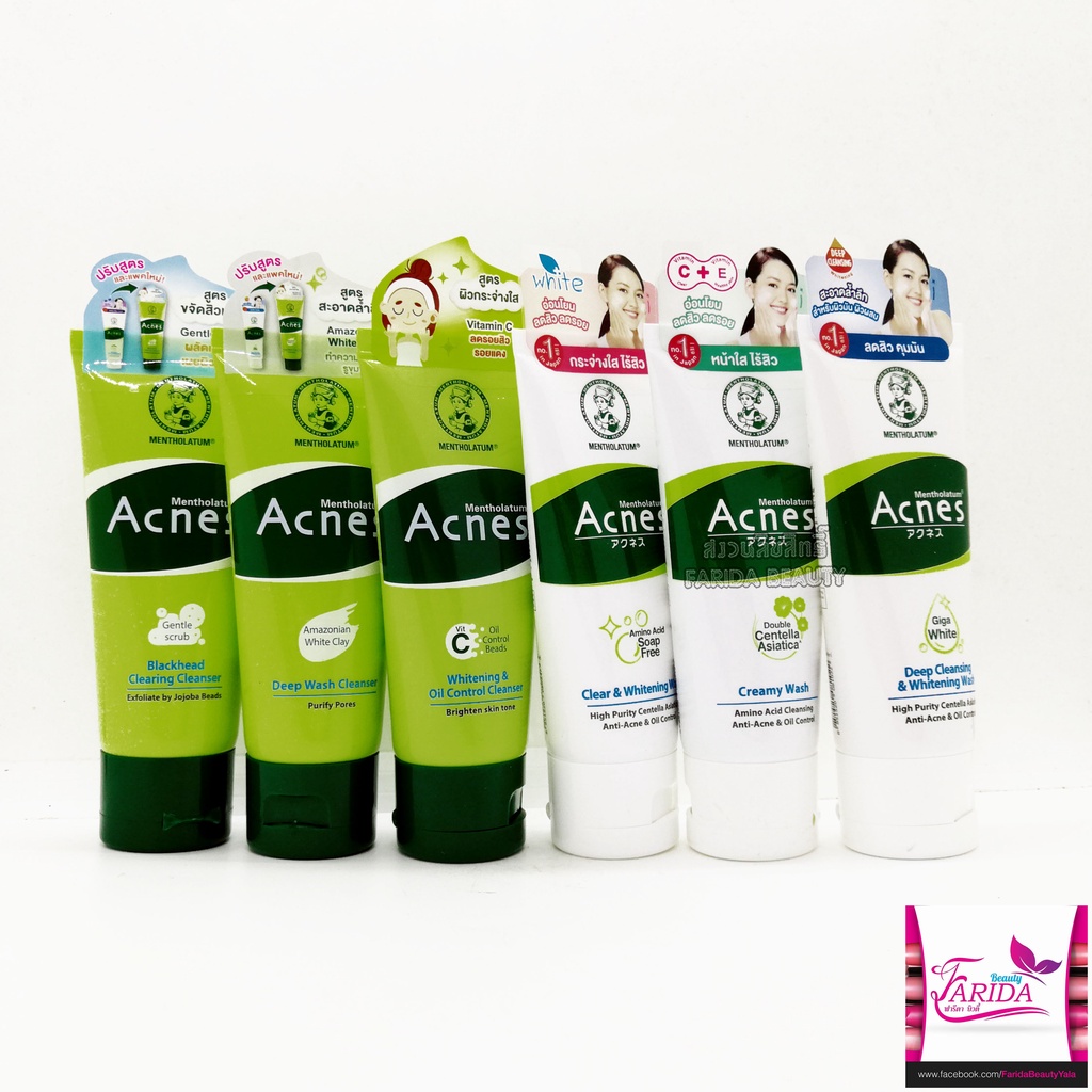 Pro Shipping Mentholatum Acnes Face Wash 50ml Seven Cleansing Foam