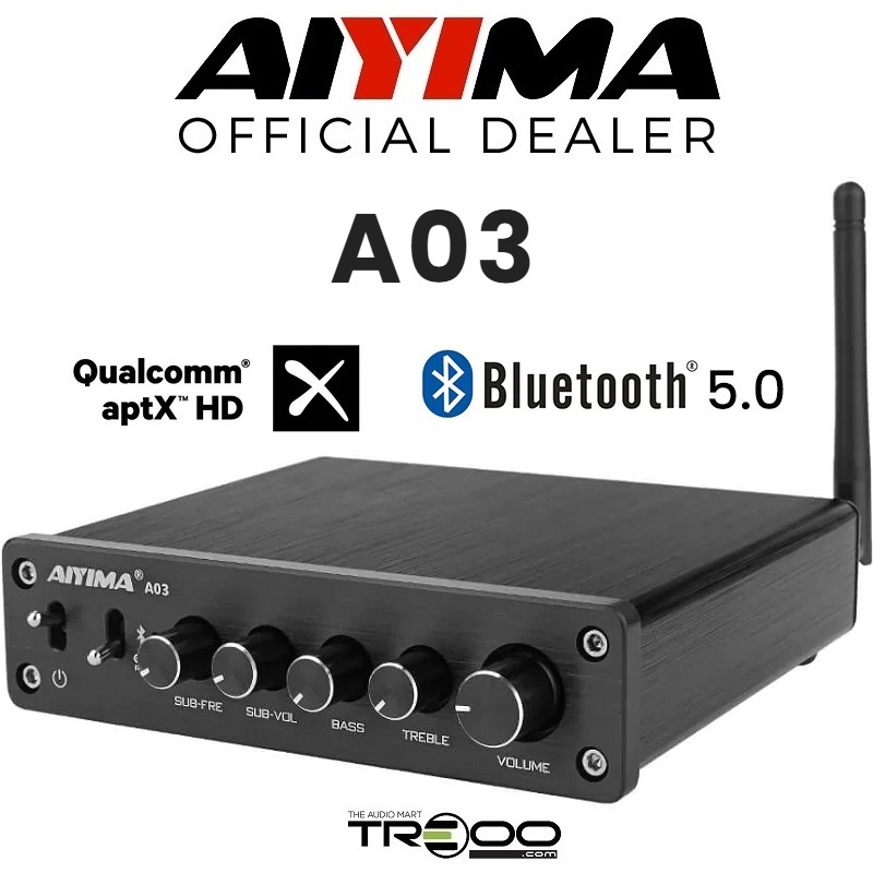 AIYIMA A03 Wireless Bluetooth Receiver Streamer Hi Fi Integrated