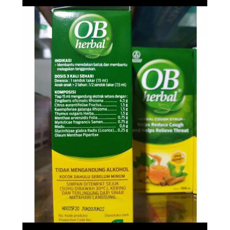 Ob Herbal Ml Shopee Singapore