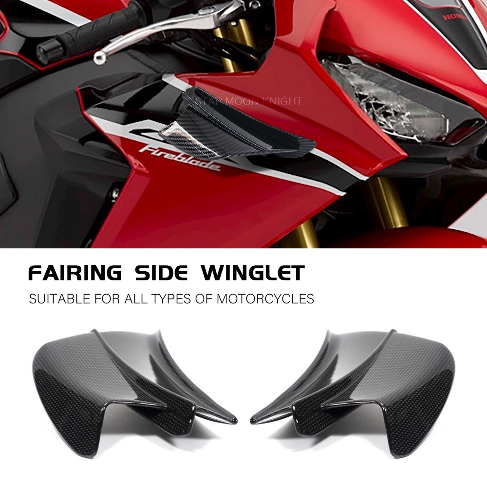 Motorcycle Fairing Aerodynamic Winglets Dynamic Wing For Honda