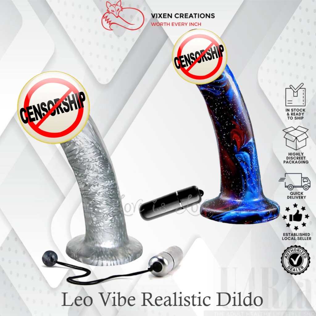 Vixen Creations Leo Vibe Realistic Dildo Galaxy Or Chrome Shopee