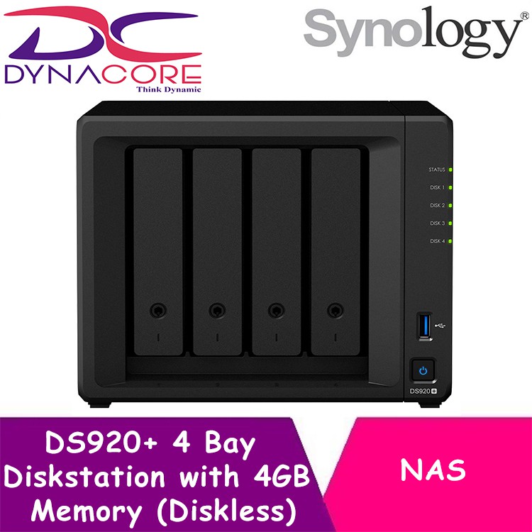 Synology Ds Bay Diskstation Nas With Gb Memory Diskless