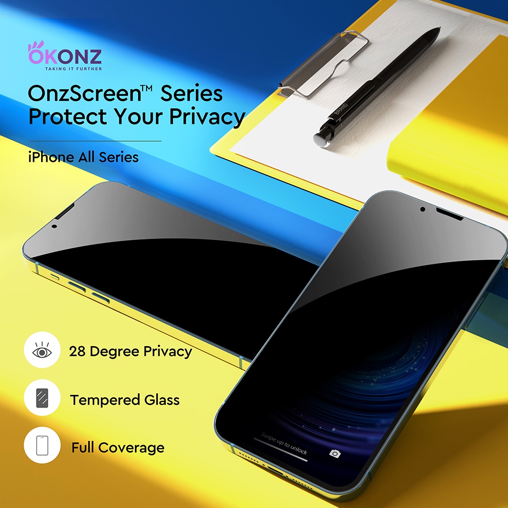 Okonz Iphone Pro Max Pro Mini Screen Protector Tempered