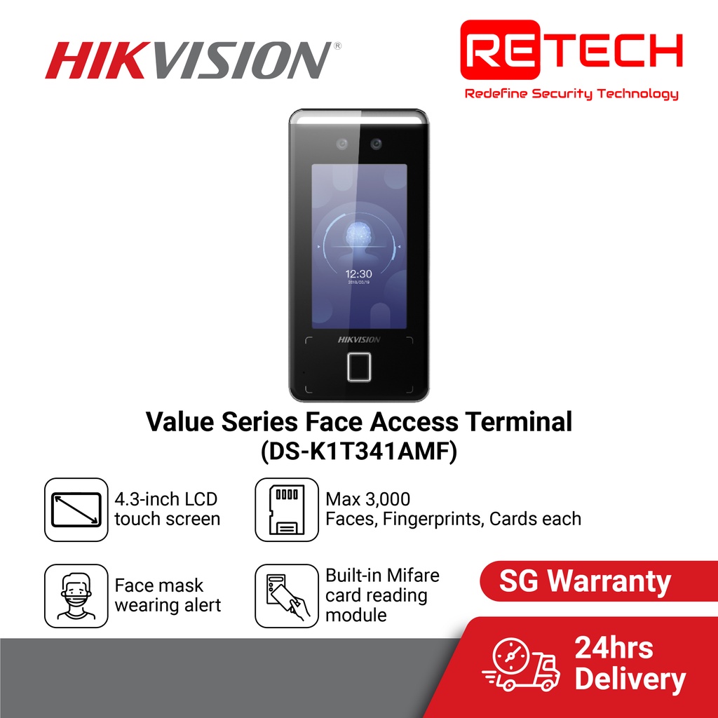 Retech HIKVISION DS K1T341AMF Face Recognition Terminal With