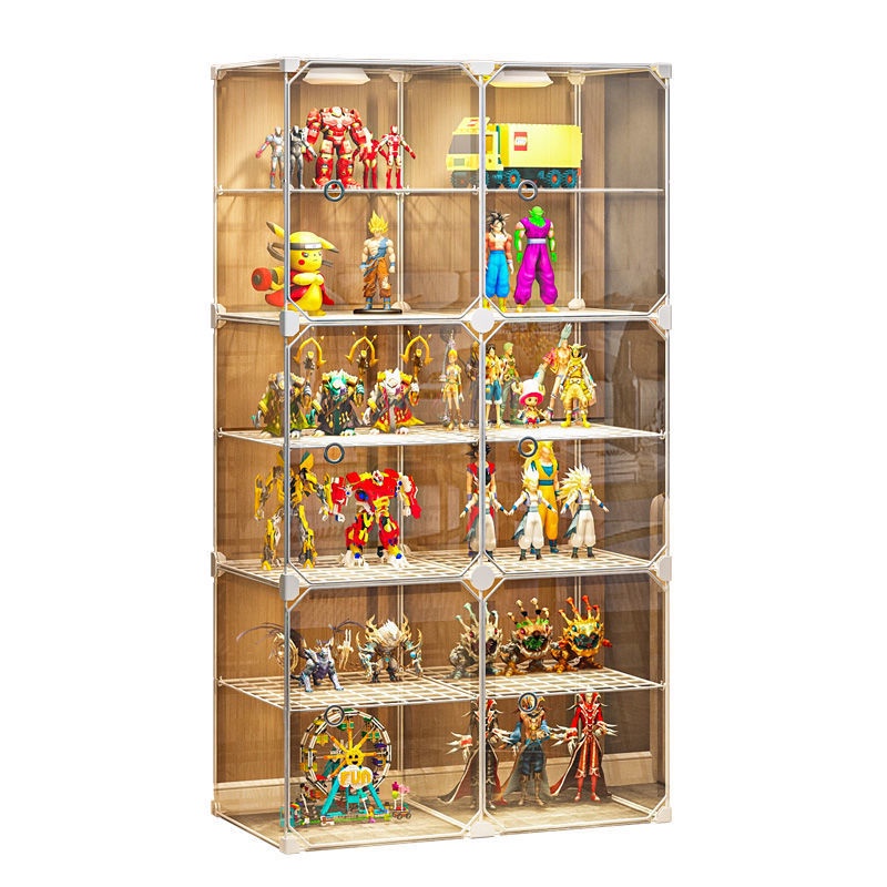 YOULITE Display Cabinet Handmade Lego Display Cabinet Large Capacity