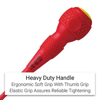 VESSEL No 200 Ball Grip VDE 1000V Insulated JIS Screwdriver Made In