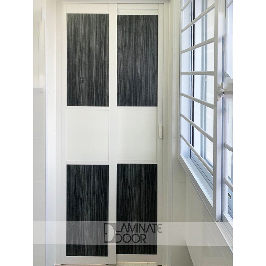 Aluminium Slide Swing Toilet Door SD 7017 HDB Toilet Door