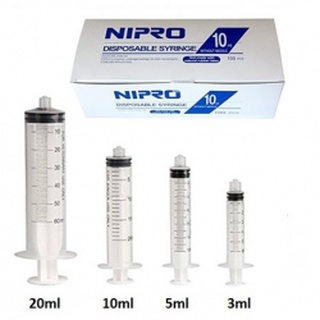 Nipro Sterile Syringes W O Needle Assorted Sizes 3ml 50ml BOX