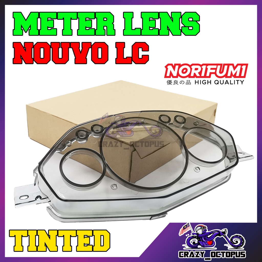 Norifumi Meter Lens Yamaha Nouvo Lc Nouvolc Tinted Smoke Meter Cover