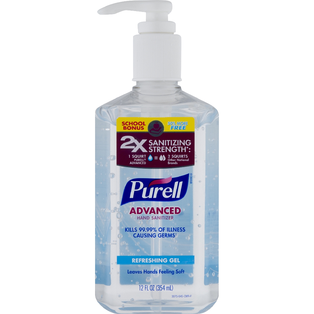 Ready Stocks Ml Purell Advanced Hand Sanitizer Oz Pump Bottle