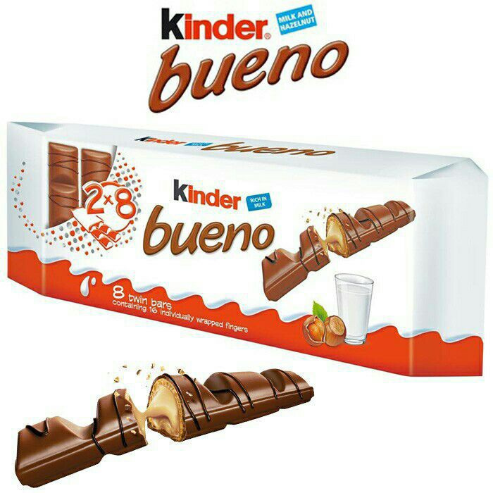 Kinder Bueno Chocolate 43 Gram Bar X 8 Pack In One Box Shopee Singapore