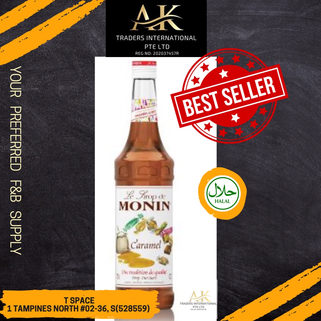 Monin Caramel Syrup Ml Halal Shopee Singapore